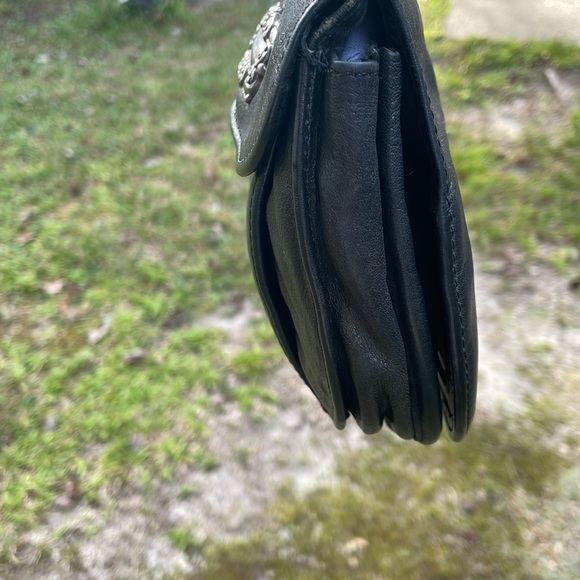 Fossil  VINTAGE black leather crossbody - Picture 3 of 16